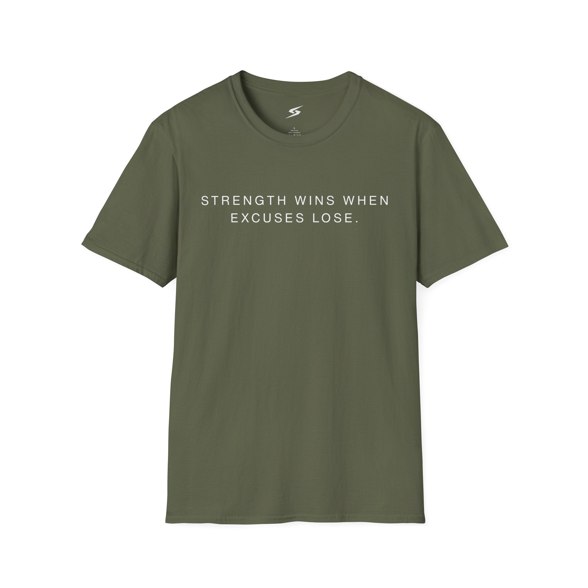 Strength Wins When Excuses Lose Minimalist T-Shirt
