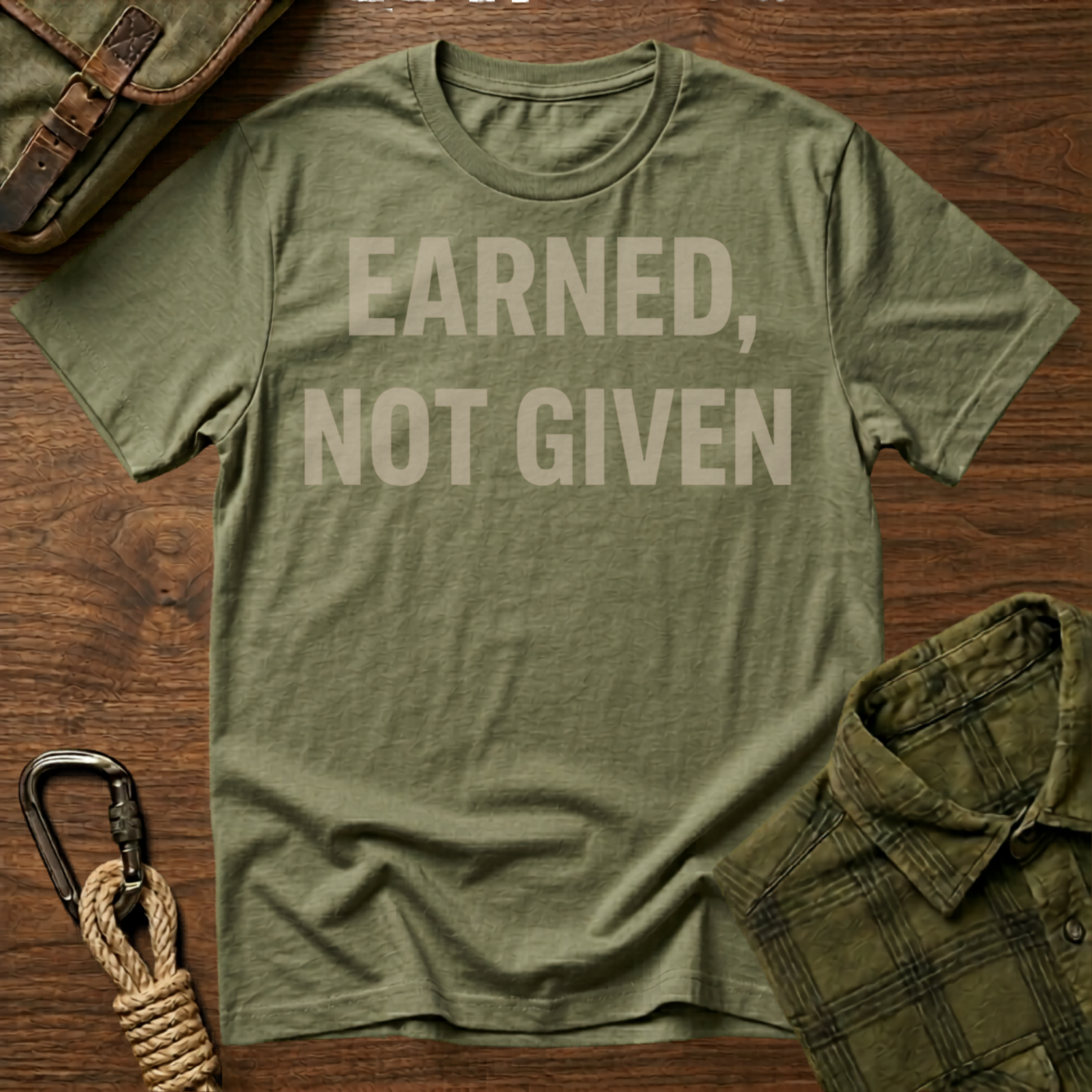 Earned, Not Given Motivational T-Shirt