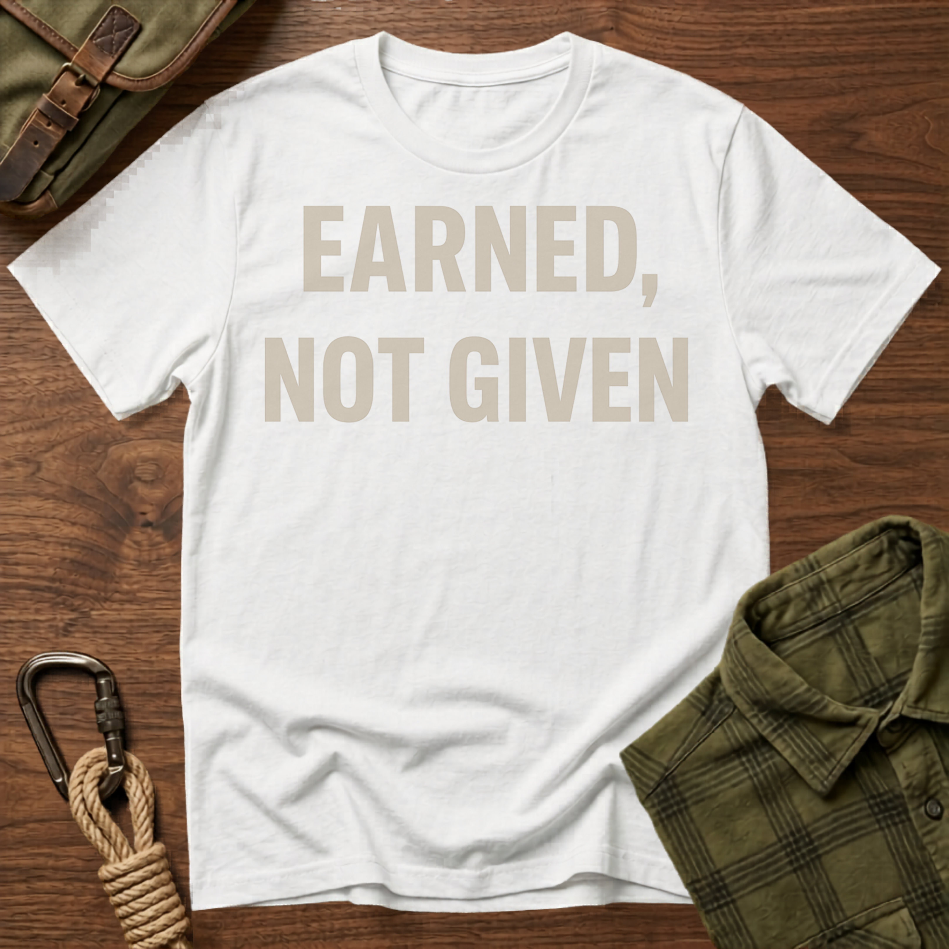 Earned, Not Given Motivational T-Shirt