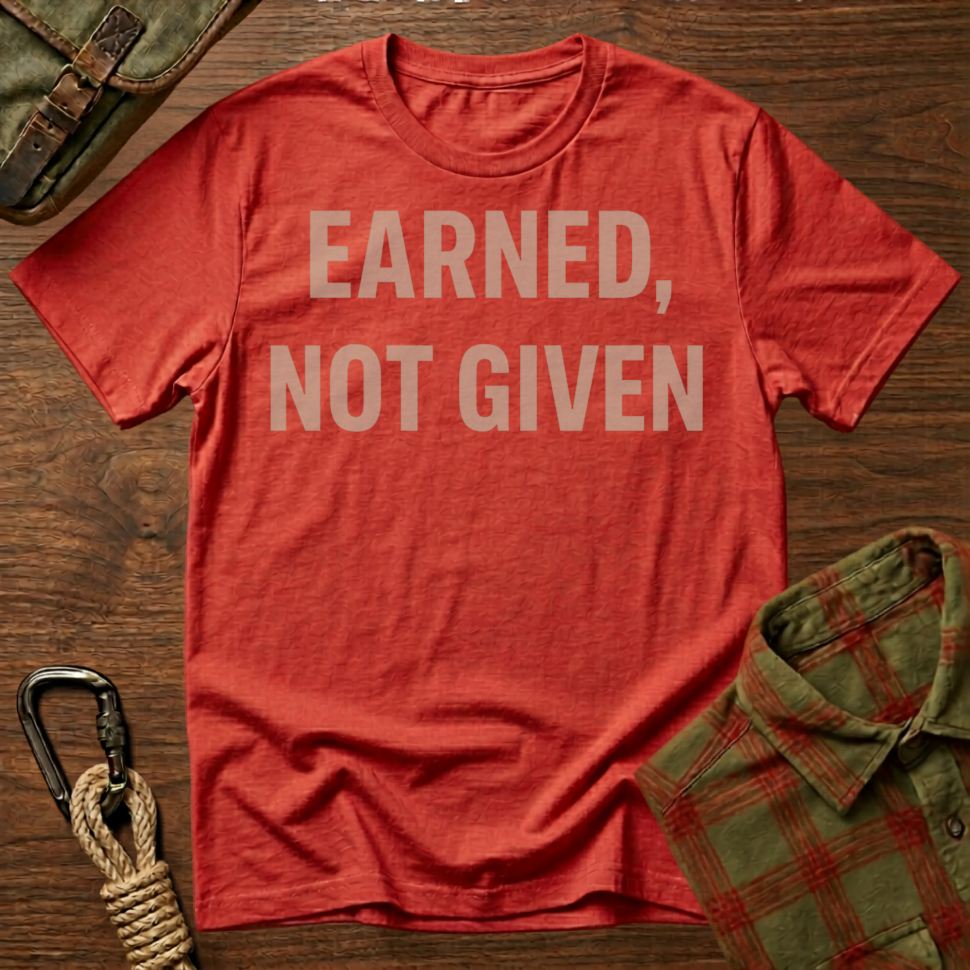 Earned, Not Given Motivational T-Shirt