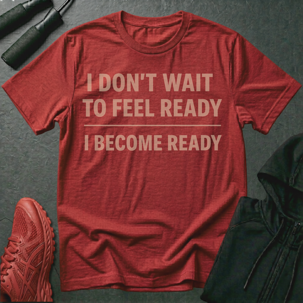 I Don't Wait To Feel Ready, I Become Ready T-Shirt