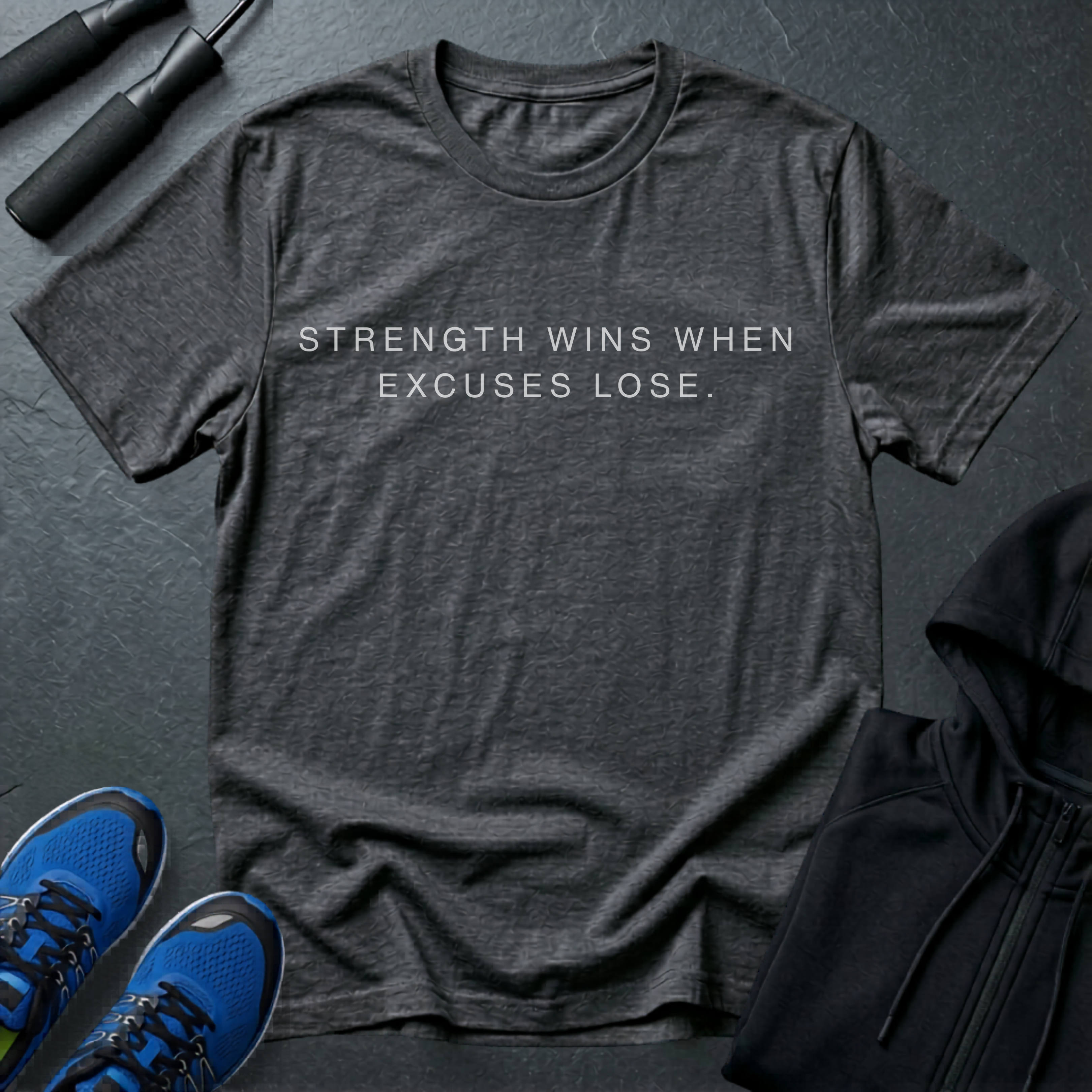 Strength Wins When Excuses Lose Minimalist T-Shirt