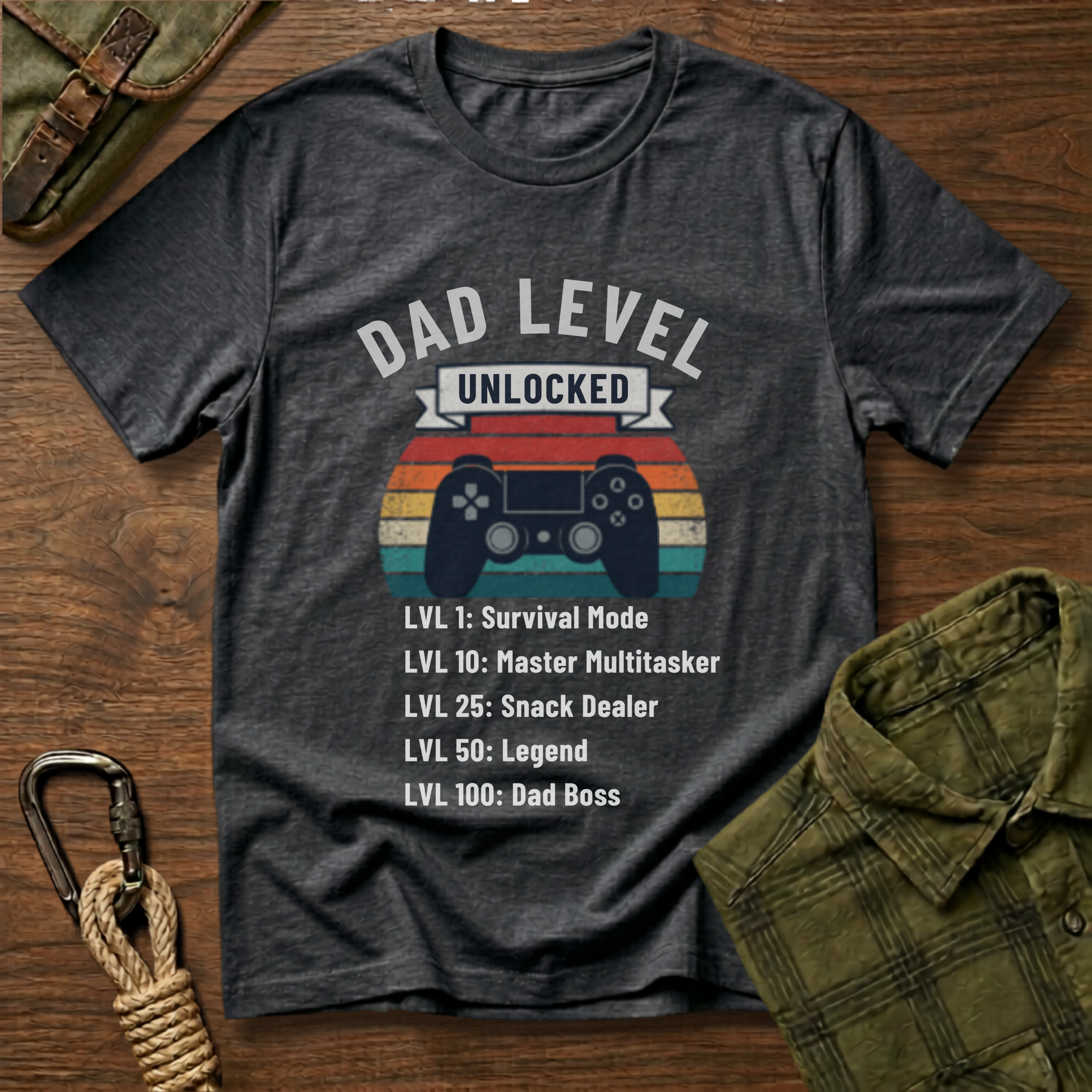 Dad Level Unlocked T-Shirt